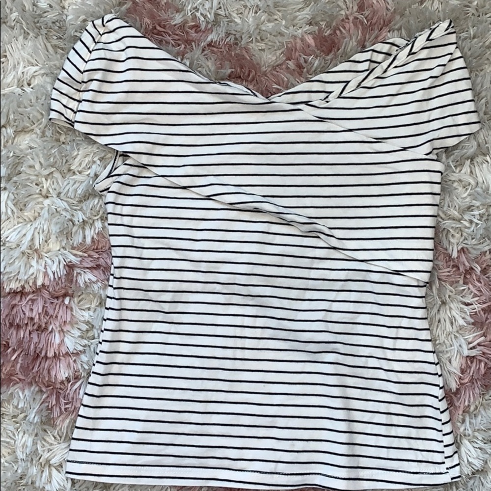 Black and white stripped shirt
